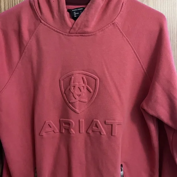 Ariat Women's Pullover Hoodie in Dusty Rose - Picture 2 of 5